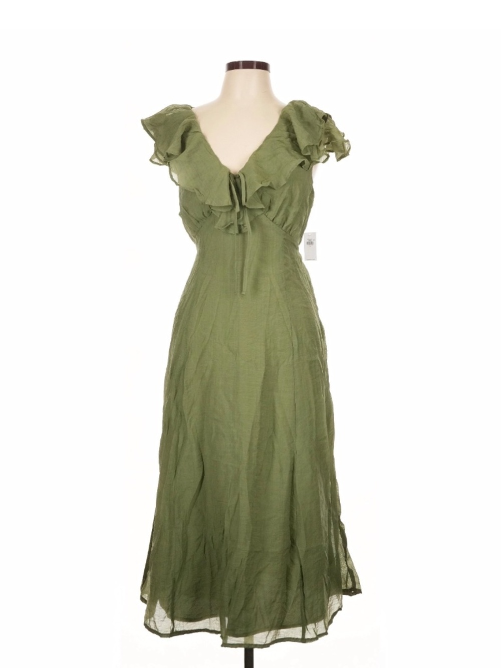 Old Navy Green Ruffle Dress